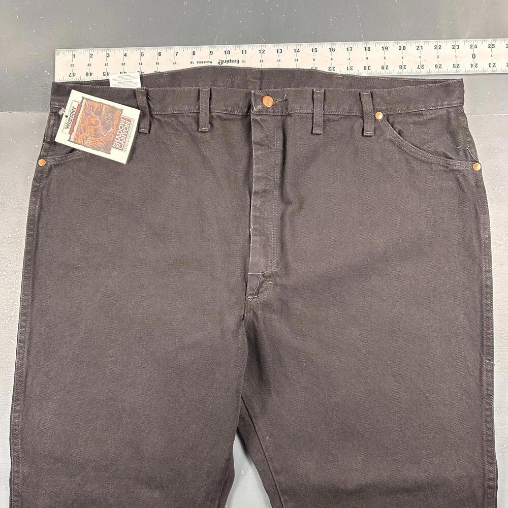 VTG Wrangler Jeans Mens 46x30 Black Original Cowboy Cut 13MWZ Shadow Canyon NWT - Picture 4 of 8